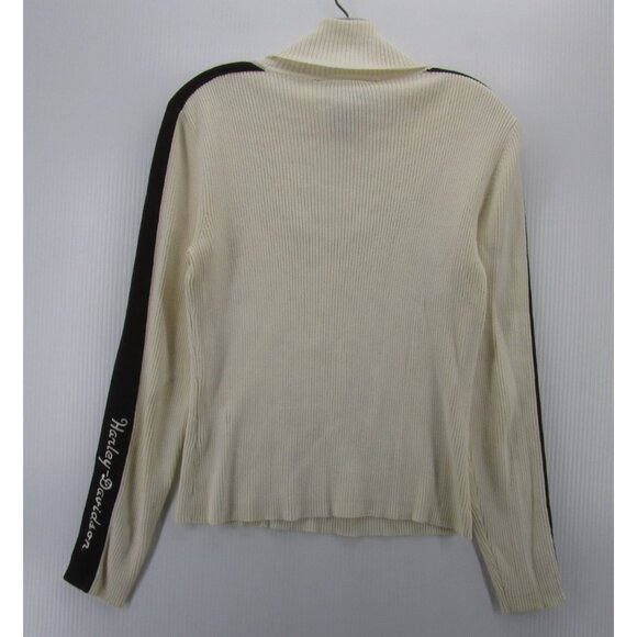 VINTAGE Harley Davidson Sweater Medium Turtleneck Made In Japan Y2K* - Picture 8 of 14